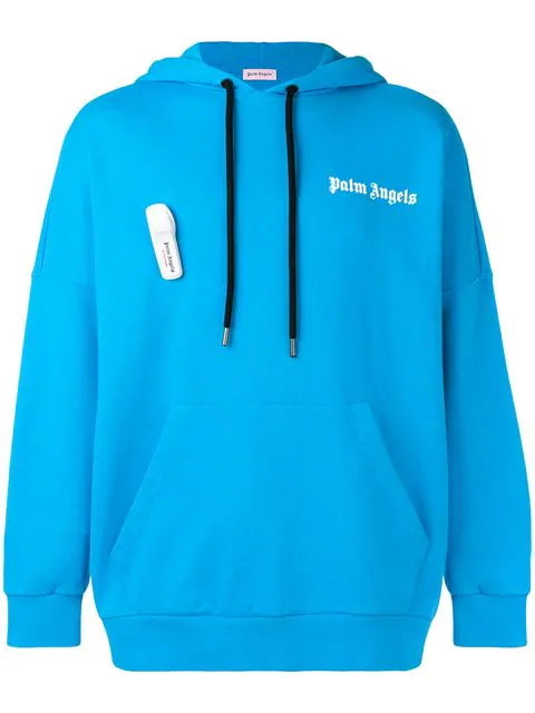 palm angels light blue hoodie