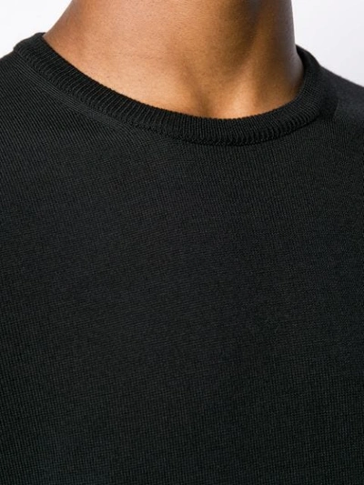 Roberto Collina Long-sleeve Fitted Sweater In Black