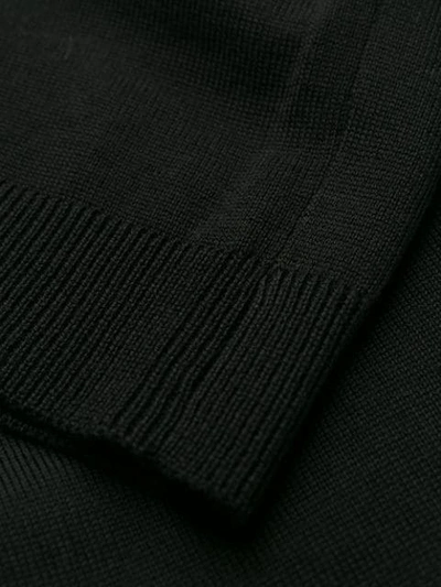 Roberto Collina Long-sleeve Fitted Sweater In Black