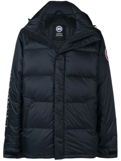 Shop Canada Goose Oversized Padded Jacket In Black