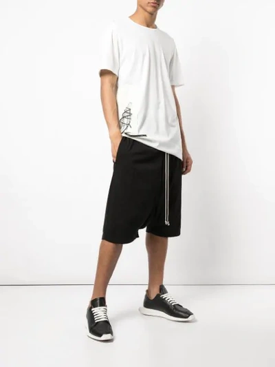 Shop Rick Owens Drkshdw Drawstring Waist Shorts In Black