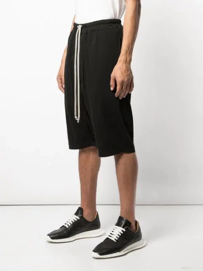 Shop Rick Owens Drkshdw Drawstring Waist Shorts In Black