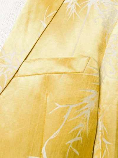 Shop Haider Ackermann Patterned Blazer - Yellow