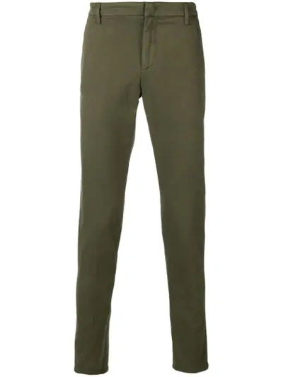 Shop Dondup Slim-fit Trousers In Green