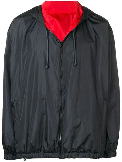 Shop Bottega Veneta Reversible Waterproof Jacket In Black
