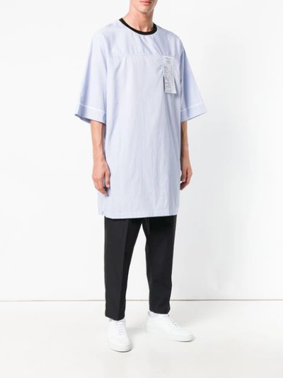 Shop 3.1 Phillip Lim / フィリップ リム 3.1 Phillip Lim Pinstripe T-shirt - Blue