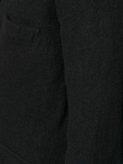 Shop Comme Des Garçons Homme Deux Asymmetric Buttoned Blazer In Black