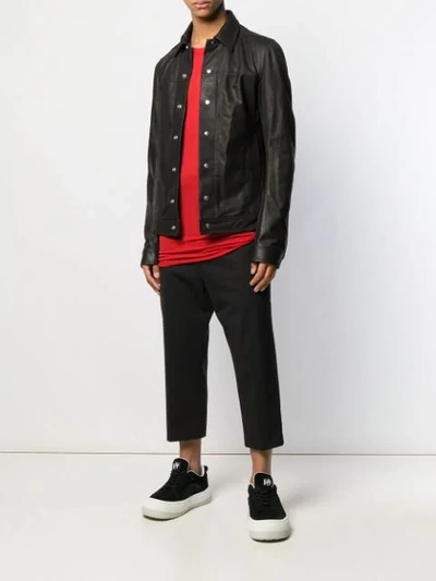 Shop Rick Owens Slim-fit Jacket In 09 Black