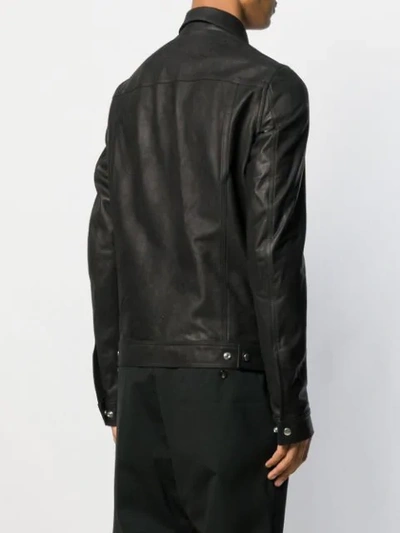 Shop Rick Owens Slim-fit Jacket In 09 Black