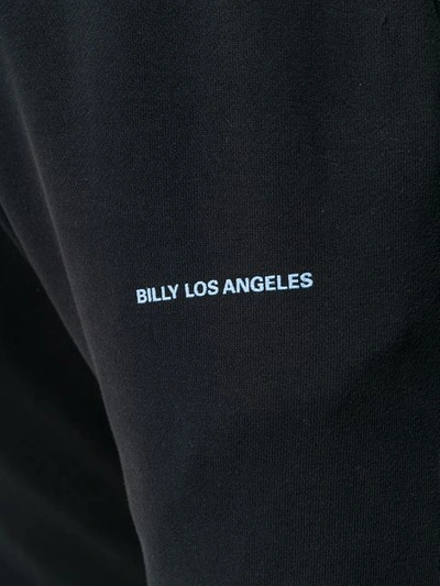 BILLY LOS ANGELES CONTRAST DRAWSTRING TRACK TROUSERS - 黑色
