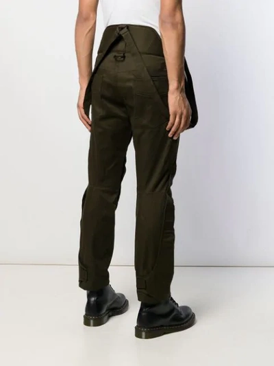 Shop Dsquared2 Brace-strap Trousers In Green