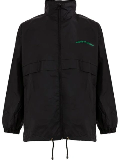Shop Andrea Crews Windy Zip-up Jacket - Black