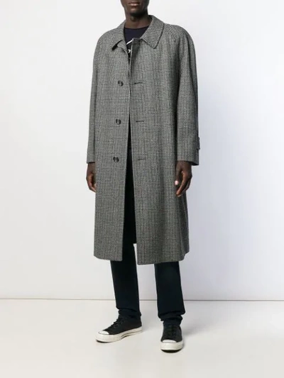 Pre-owned A.n.g.e.l.o. Vintage Cult 1990's Tweed Overcoat In Neutrals