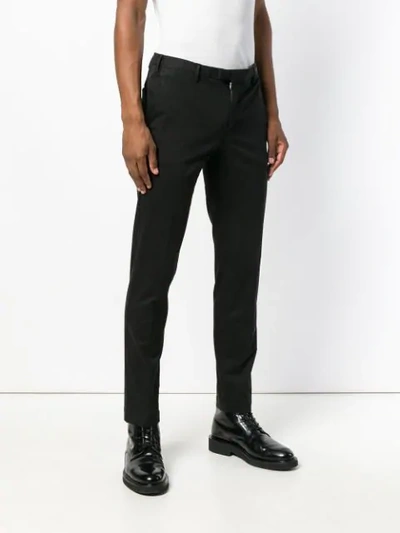 Shop Pt01 Tailored Fitted Trousers - Black
