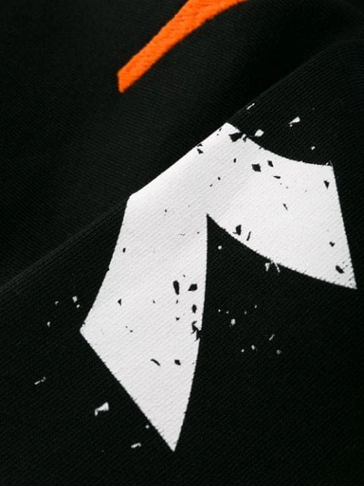 Shop Diadora Logo Print Hoodie In Black