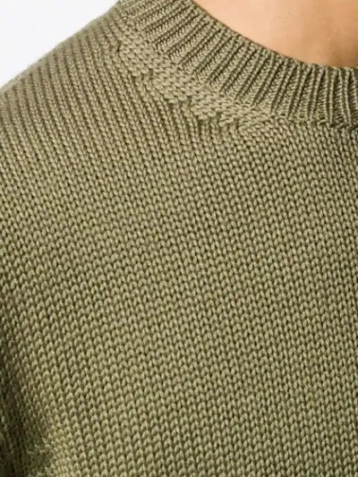 Shop Roberto Collina Crew Neck Sweater In Green
