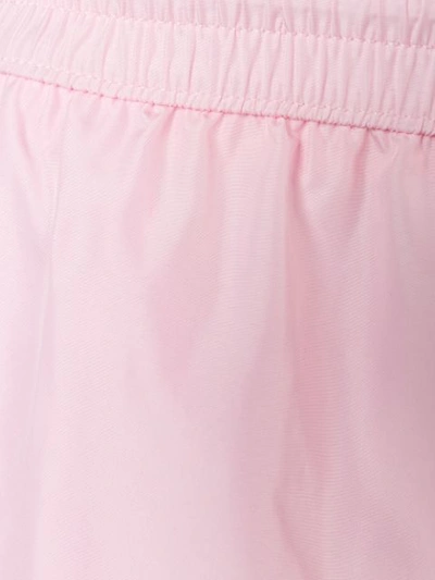 Shop Dolce & Gabbana Logo Print Swim Shorts In Pink