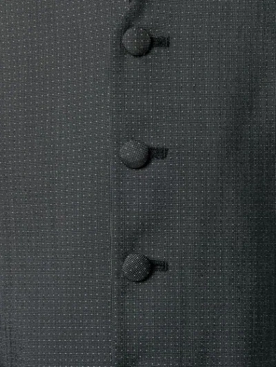 Shop Paoloni Micro Dot Waistcoat In Black