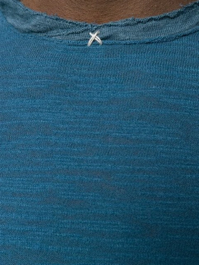 Shop Transit Mesh Knit T-shirt - Blue