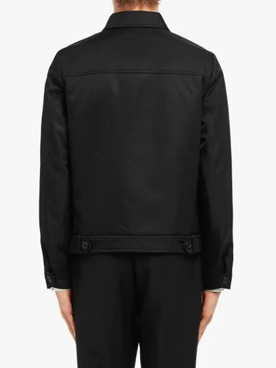 Shop Prada Nylon Gabardine Bomber Jacket In Black