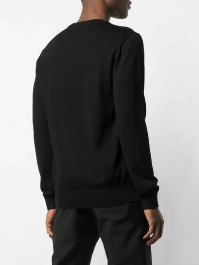 Shop Givenchy Signature Logo Sweater In Black