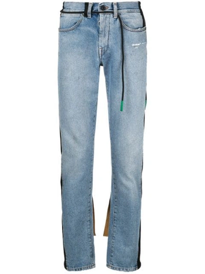 Shop Off-white Regular Fit Jeans In Blue