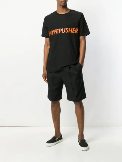 Shop Omc Hypepusher Short Sleeved T In Black