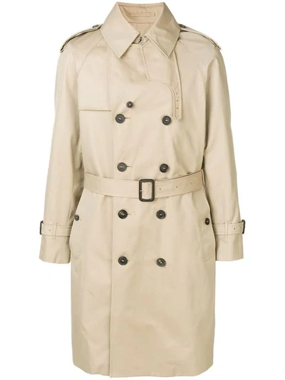 Shop Mackintosh Honey Cotton Trench Coat Gm-130fd In Brown