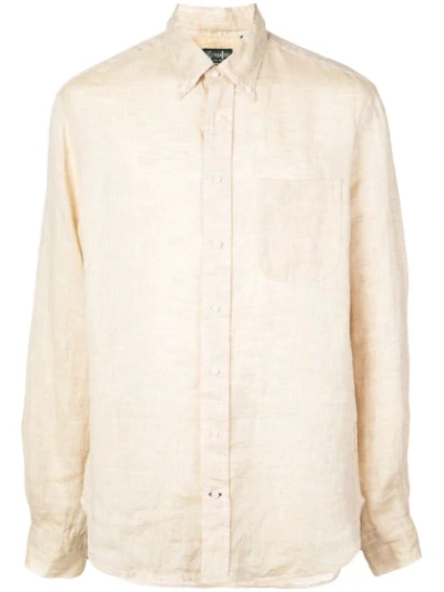 Shop Gitman Vintage Button Down Shirt In Brown