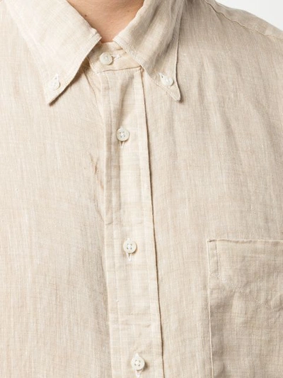 Shop Gitman Vintage Button Down Shirt In Brown