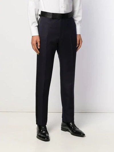 TOM FORD SLIM-FIT TUXEDO TROUSERS - 蓝色