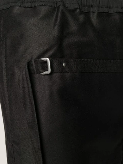 Shop Rick Owens Drkshdw Dropped Crotch Long Shorts In Black