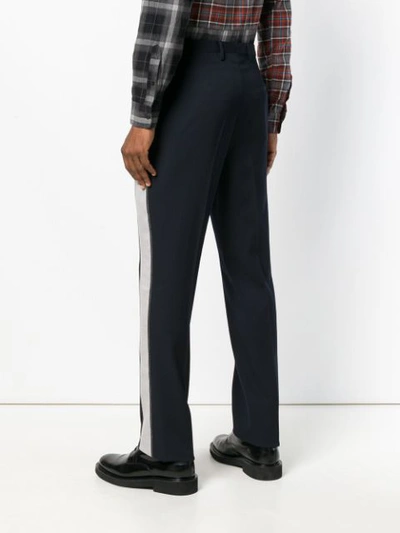 Shop Lanvin Classic Tailored Trousers - Blue