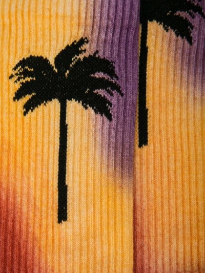 Shop Palm Angels Palm Tree Socks - Multicolour