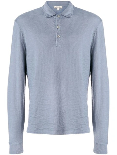 Shop Alex Mill Casual Polo Top In Blue