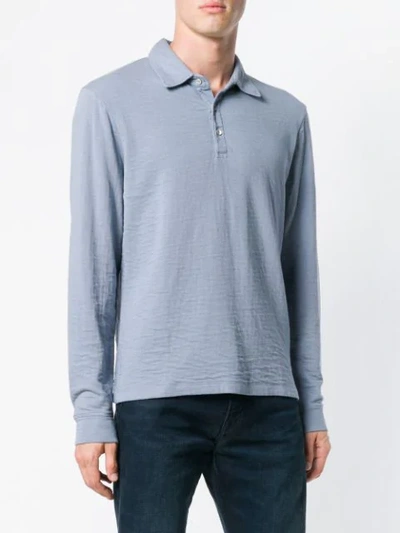 Shop Alex Mill Casual Polo Top In Blue