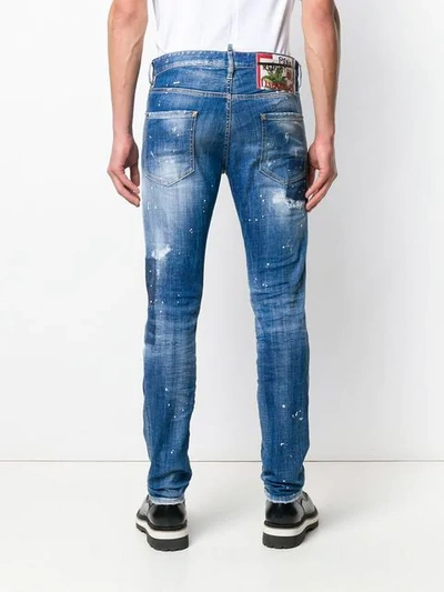 Shop Dsquared2 Cool Guy Distressed Jeans In Blue