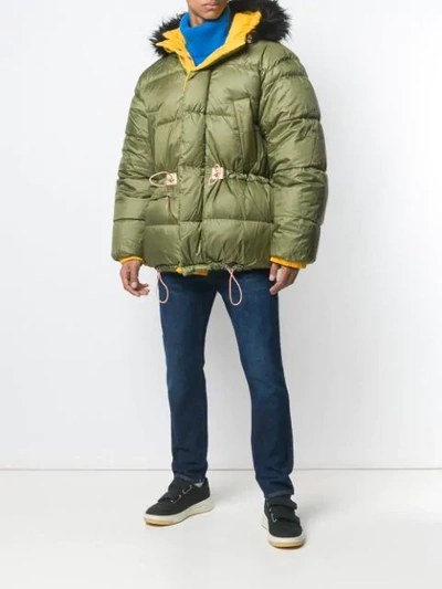 Shop Acne Studios X Fjällräven Reversible Down Jacket In Yellow