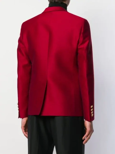Shop Dsquared2 Tailored Blazer Jacket In Red