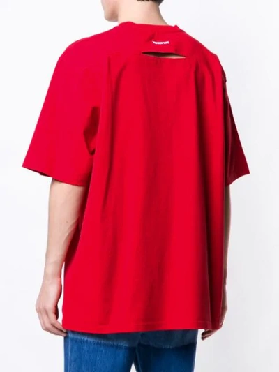 Shop Calvin Klein 205w39nyc Oversized T-shirt In 623 Red