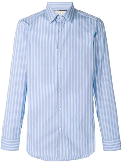 Shop Gucci Tailored 70's Shirt In Blue