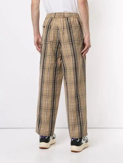 Shop A(lefrude)e Plaid Trousers In Brown