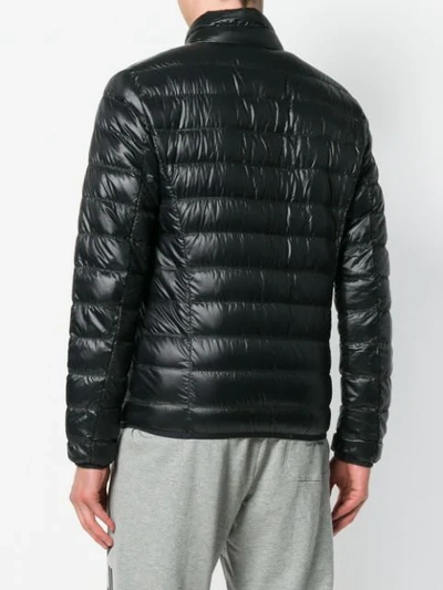 Shop Ea7 Zipped Padded Jacket In Black