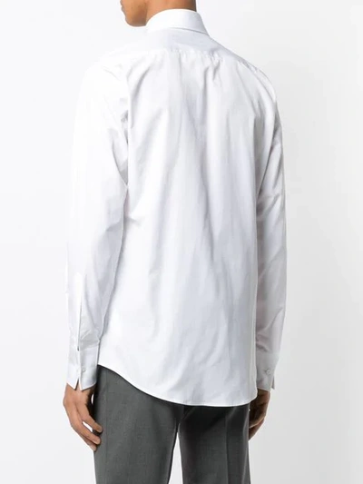 Shop Dsquared2 Long-sleeve Fitted Shirt In White