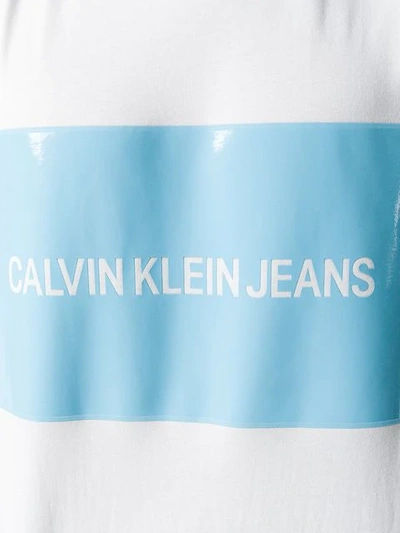 Shop Calvin Klein Jeans Est.1978 Vinyl Logo T In White