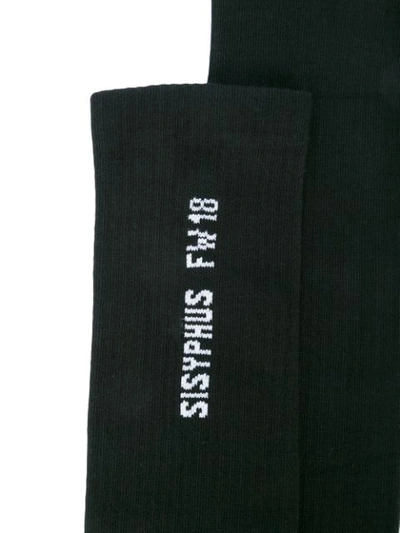 Shop Rick Owens Sisyphus Fw18 Socks - Black