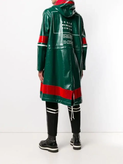 Shop Undercover Colour Blocked Parka In Green