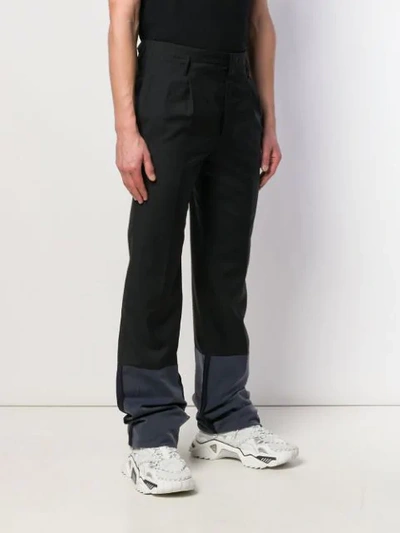 Shop Lanvin Hose Im Patchwork-look In Black