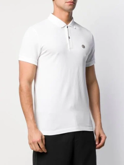 Shop Colmar Chest Logo Polo Shirt In White