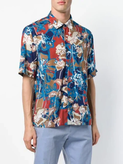 Shop Costumein Floral Shortsleeved Shirt - Blue